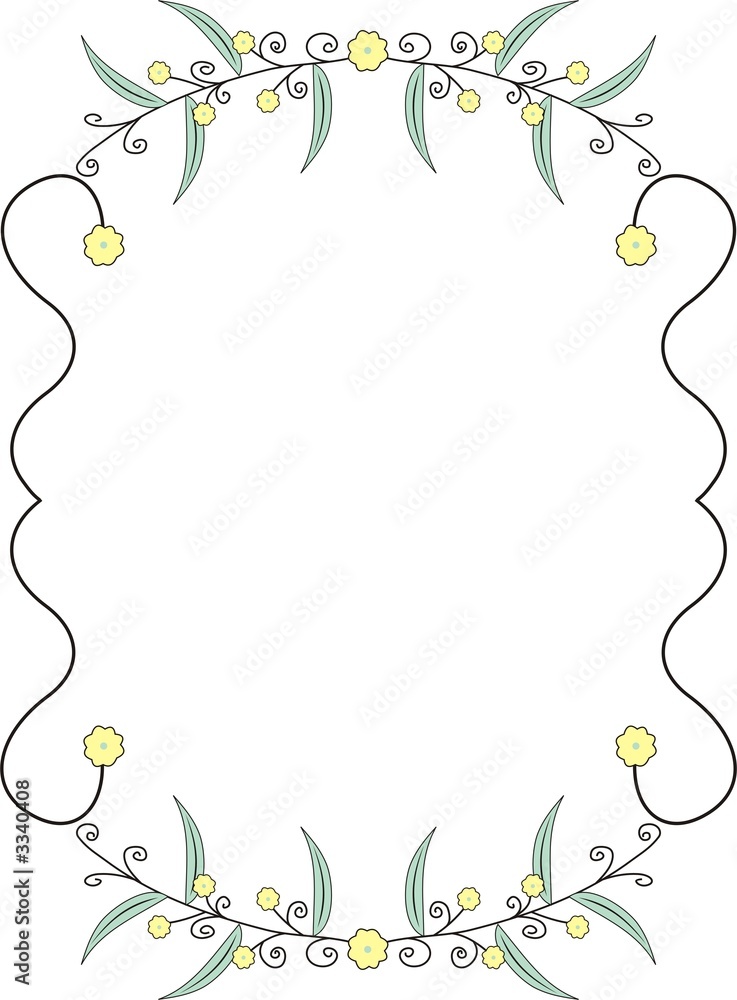 Fototapeta premium floral frame