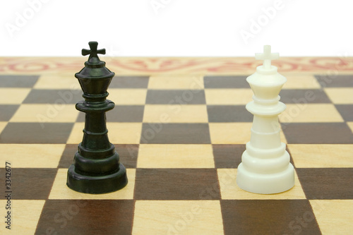 two kings on chessboard (tie)