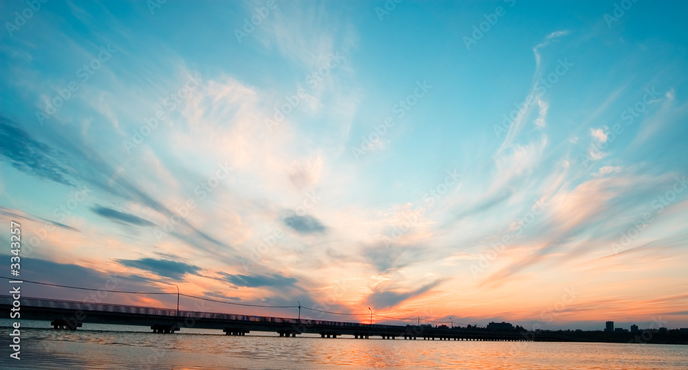 Naklejka premium the sunset