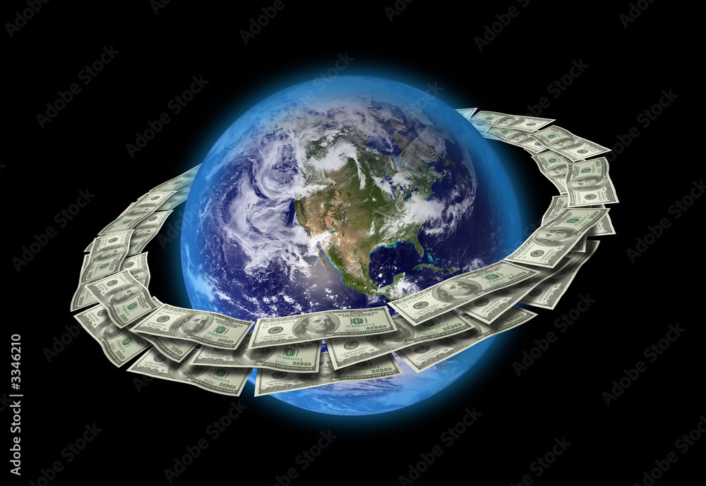 earth and dollars Stock Photo Adobe Stock