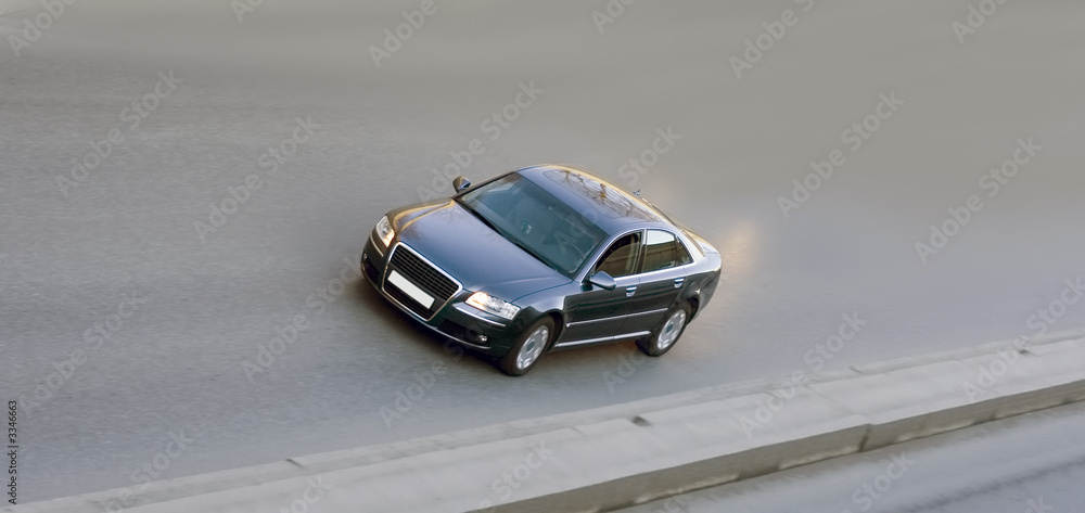 luxuty expensive car speed on