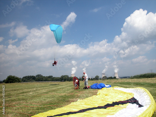 paramoteur en vol