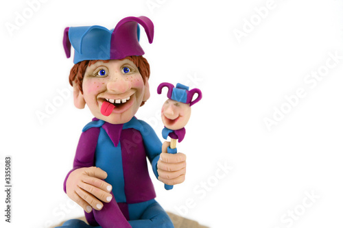 Obraz na płótnie hand made jester sculpture