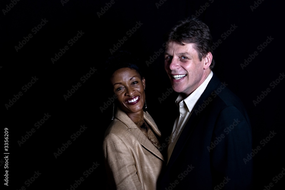 portrait interracial couple