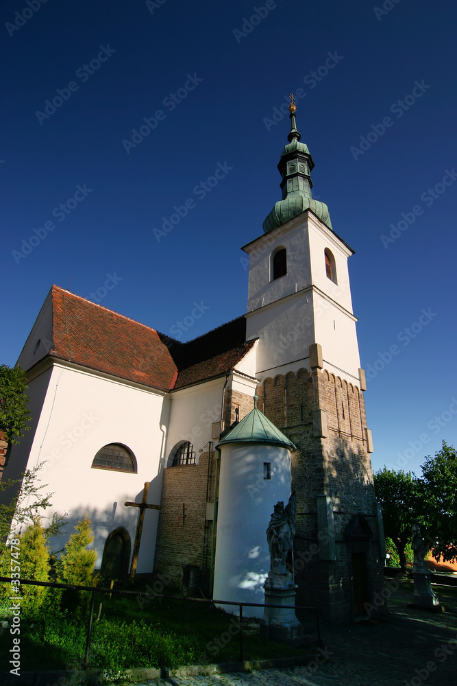 village church in czech republic/europe village church in czech republic/europe