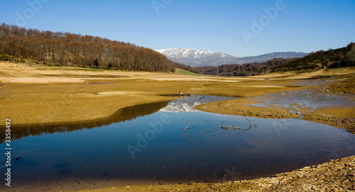 landscape view of the lake mavrovo