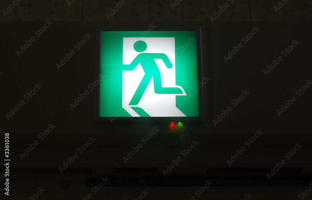 emergency exit sign emergency exit sign