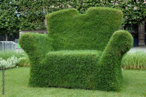 fauteuil végétal