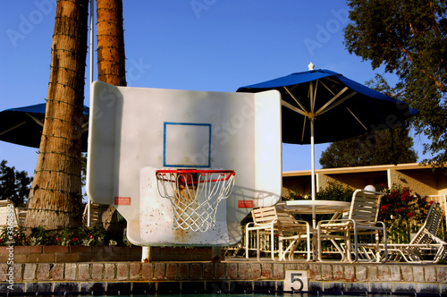 poolside basketball goal