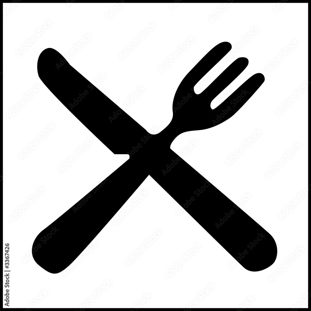 Pictogramme Restaurant Repas Stock Photo Adobe Stock