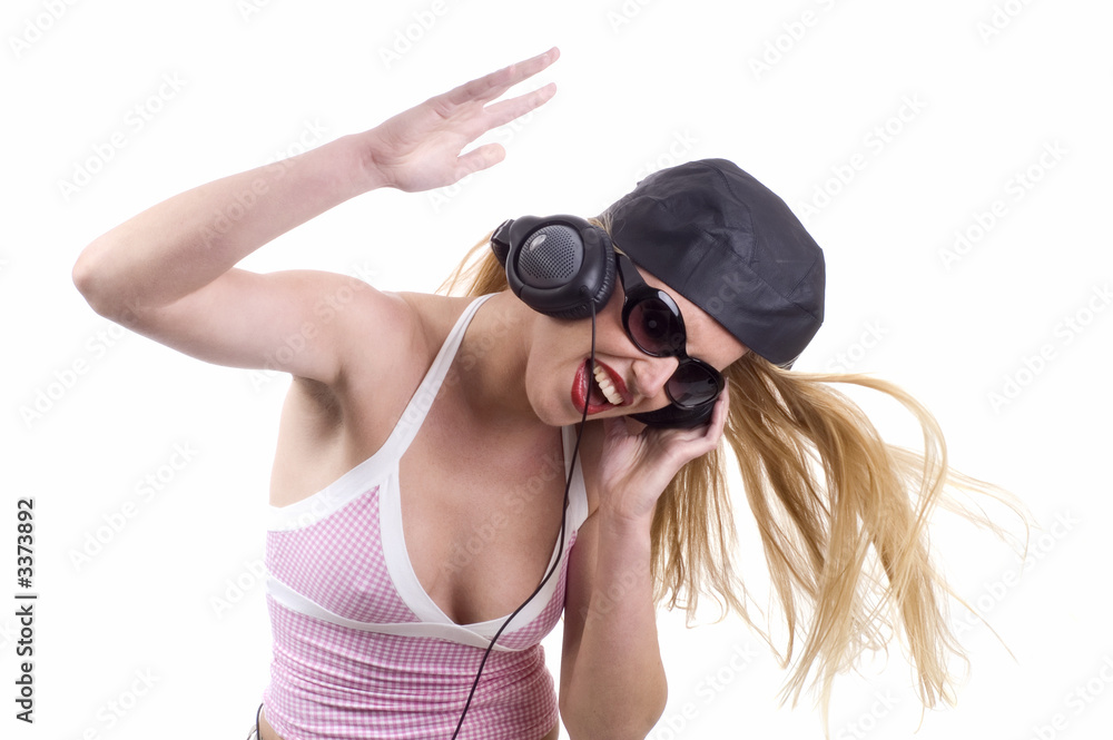 female dj is swinging female dj is swinging