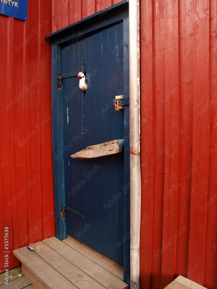 blue door on a red wall blue door on a red wall