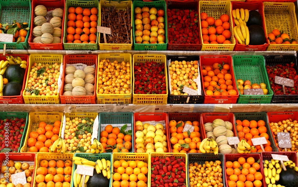etal de fruits et légumes