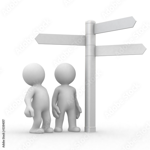 choice and directions signs