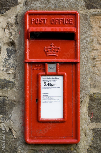 british red post box