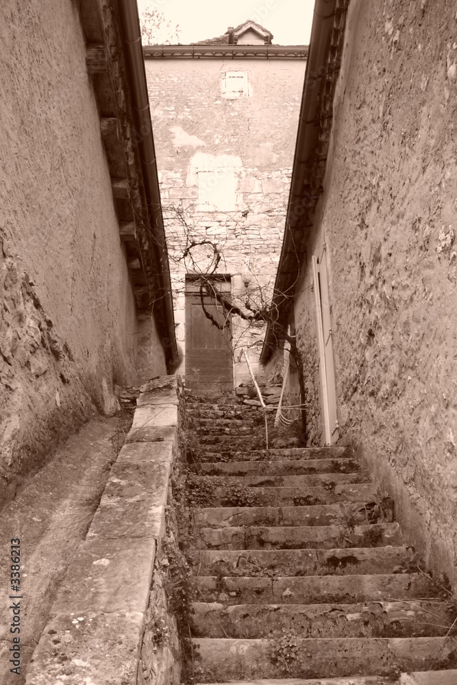 Obraz premium escalier à montvalent