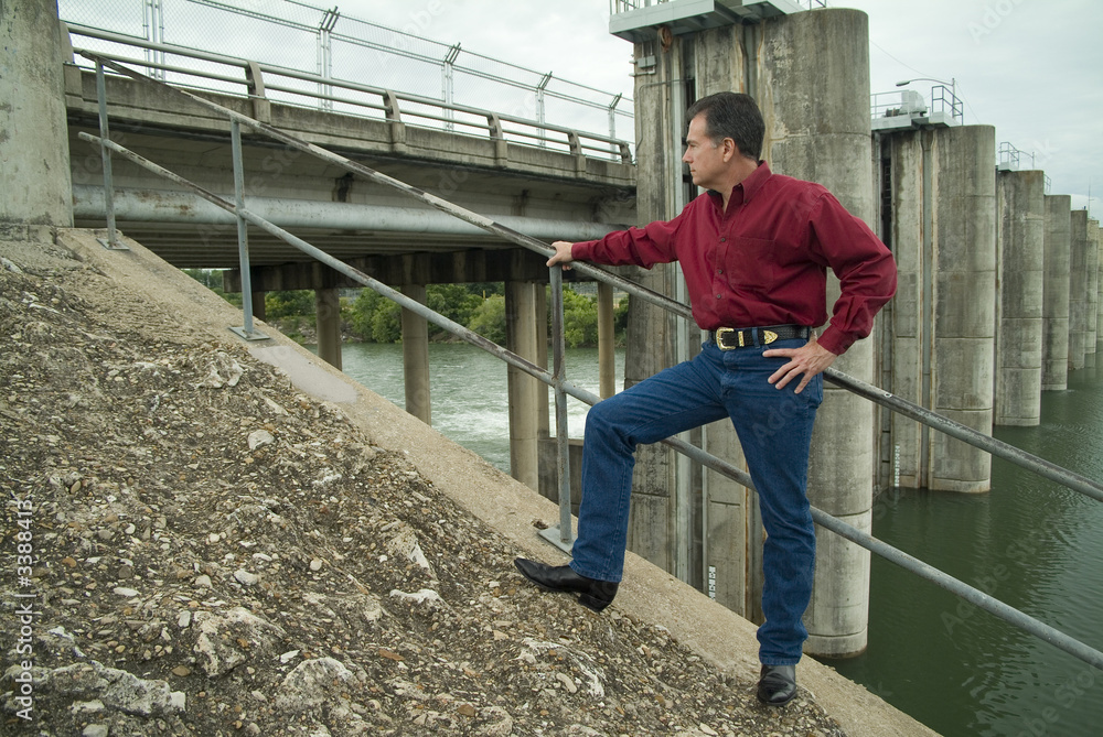 checking out the dam