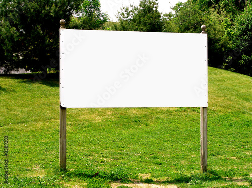 empty big rectangle sign