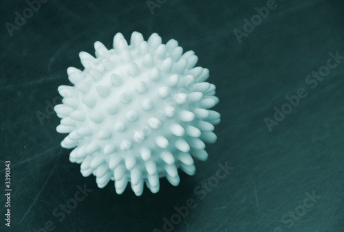 Photography blue spiked ball