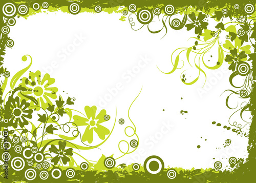 grunge floral background