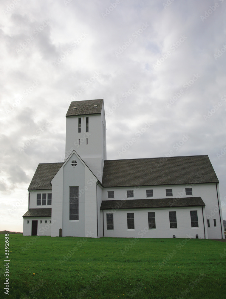 Fototapeta premium church at skalholt