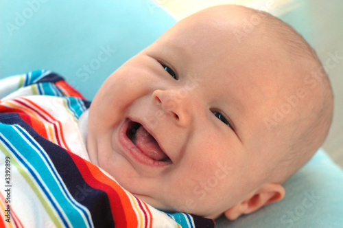 smiling baby boy