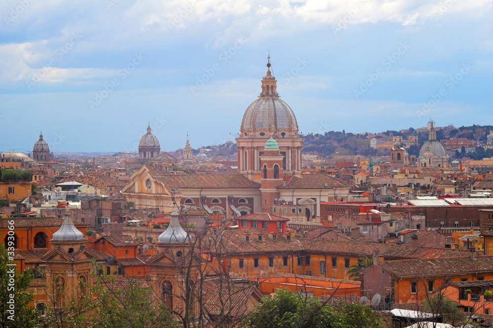 panoramic view of rome, italy