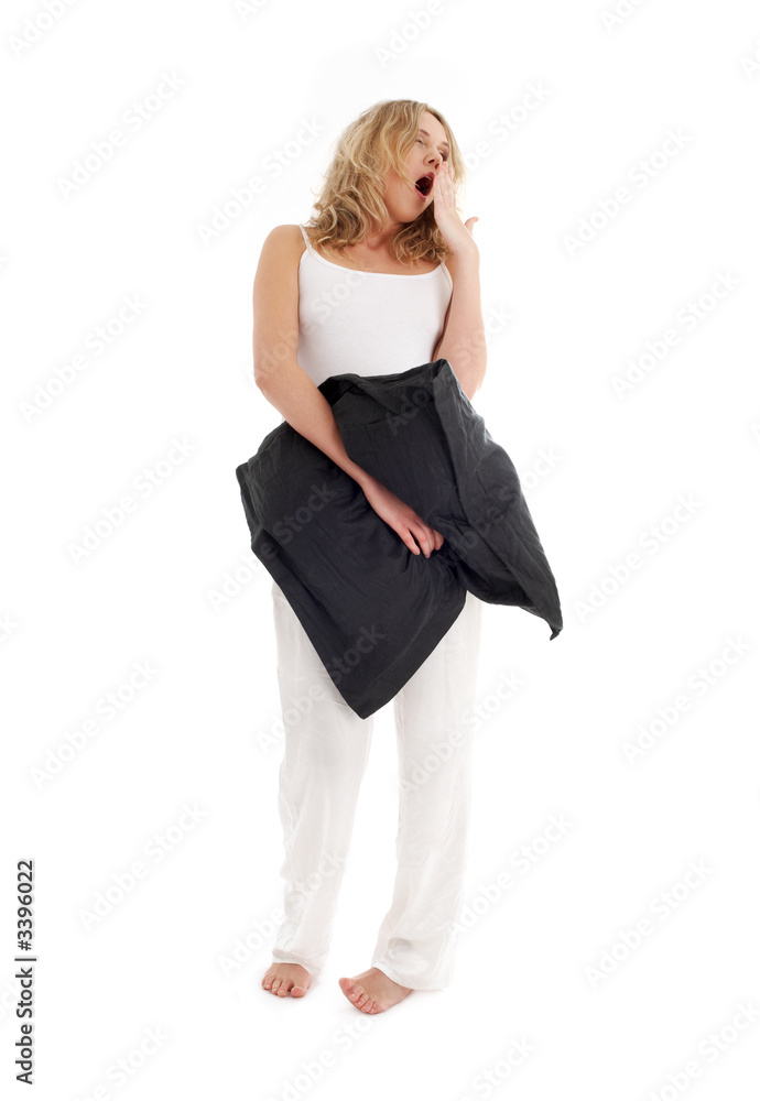 sleepy blond with black pillow sleepy blond with black pillow