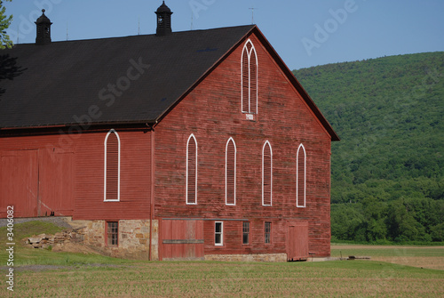 red bank barn in spring © Scott Williams