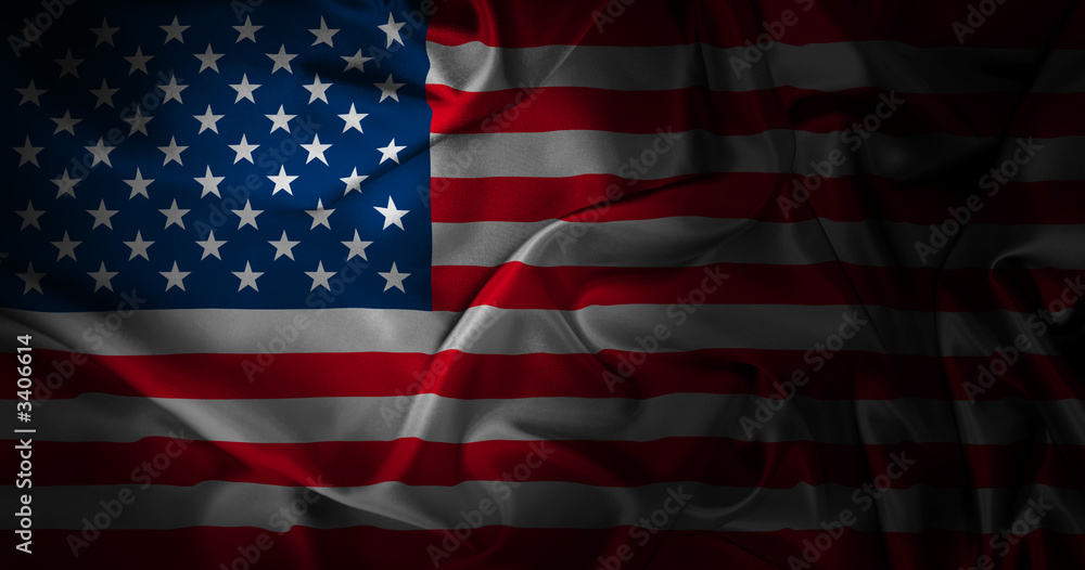 Fototapeta premium silk american flag