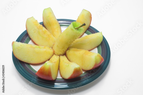 sliced red apple photo