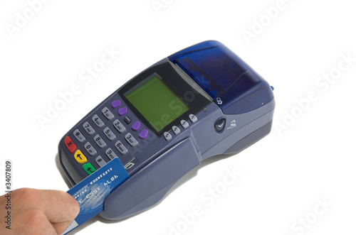 pos terminal and credit card
