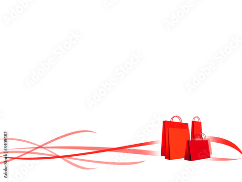 background shopping red