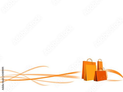 background shopping orange photo