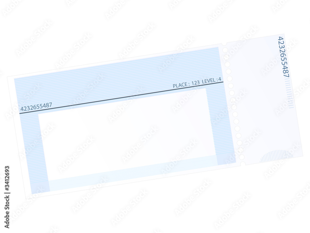 un billet de spectacle seul