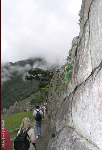 backpackers in the andes