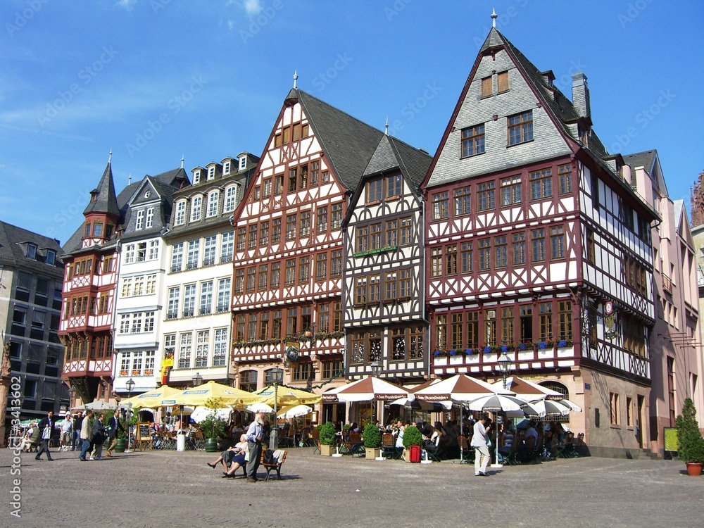 Obraz premium frankfurt römer / stare miasto