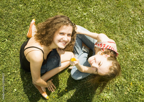 two school-friend from above