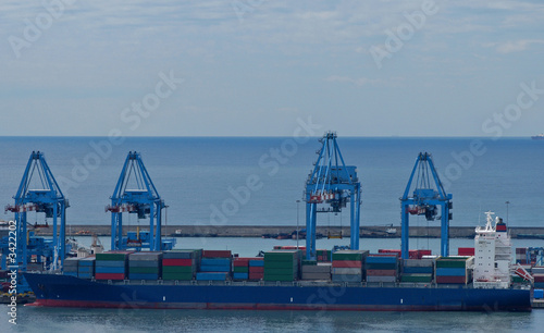 Bilde på lerret porta_containers_cargo