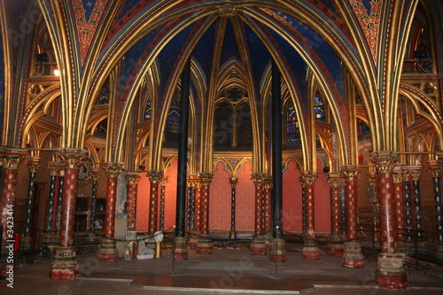 paris - the sainte-chapelle -lower chapel