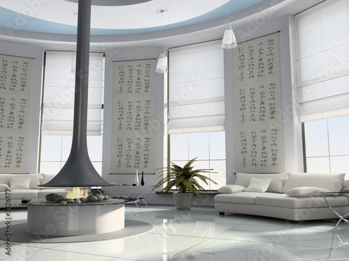 home interior 3d rendering