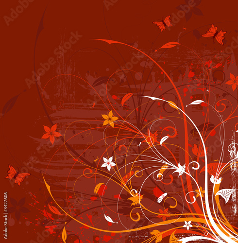 grunge flower background