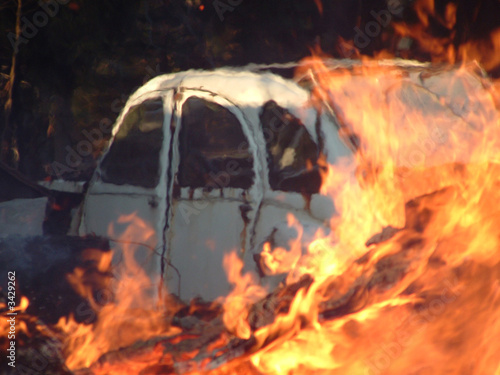 voiture en feu