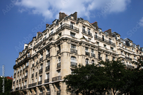 bloc d'immeubles de paris