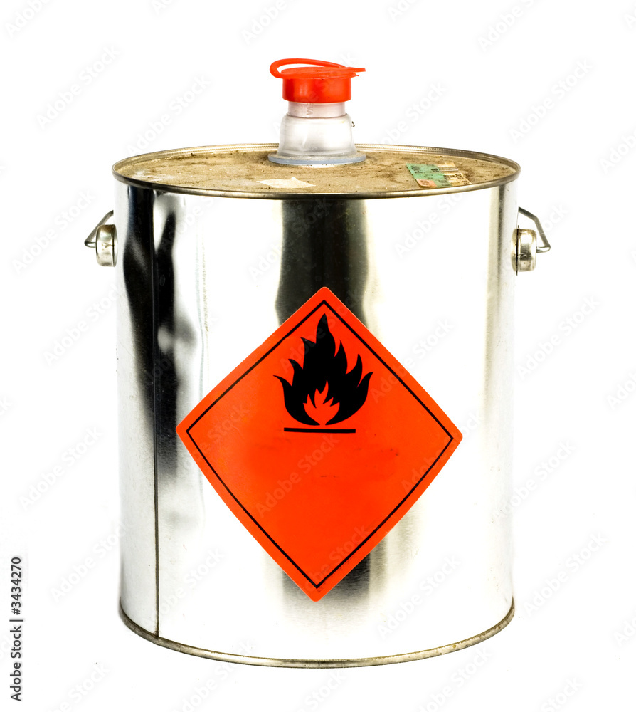 can with flammable content
