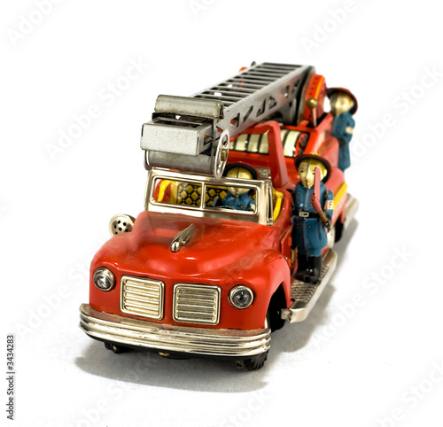 vintage fire truck toy photo