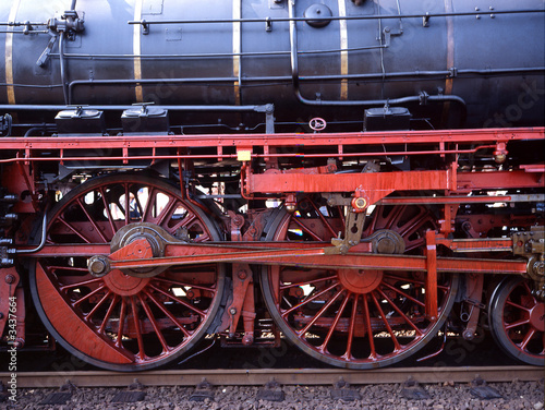 antriebsräder einer dampflokomotive