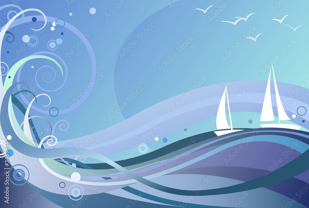 Naklejka premium ocean background