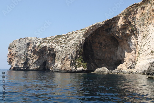 beautiful grotto, rocky coast