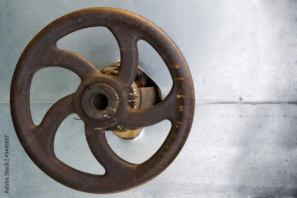 rusty industrial valve